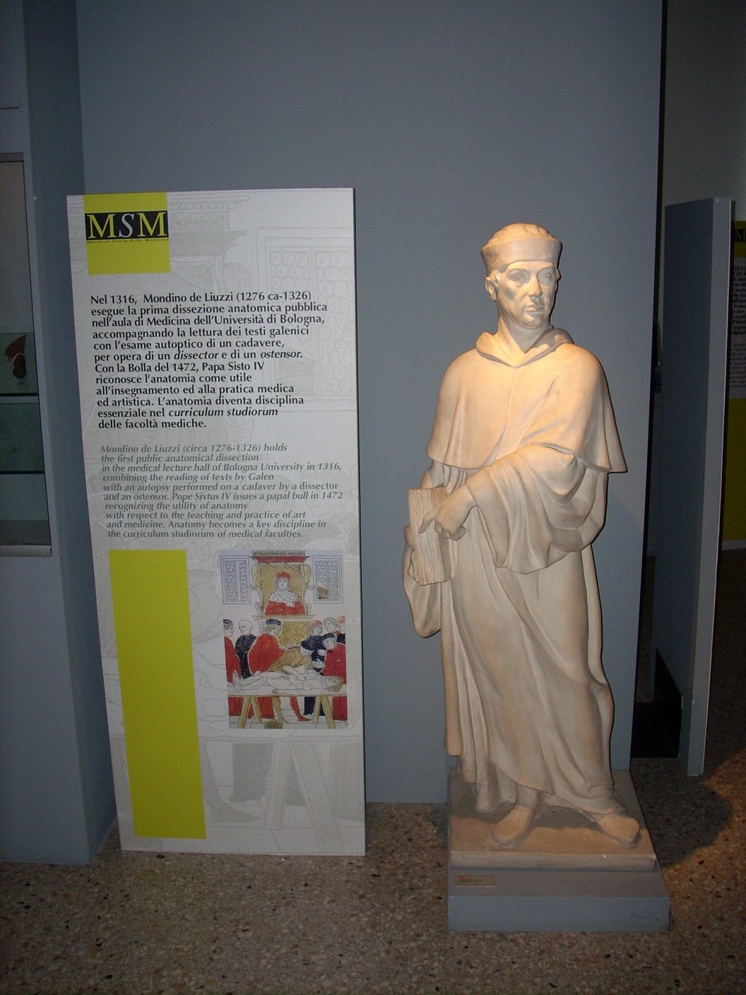 Mondino De Liuzzi S Statue